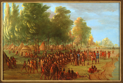La Salle Erecting a Cross and Taking Possession of the Land.  March 25, 1682