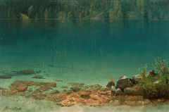 Lake Scene by Albert Bierstadt