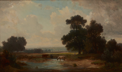 Landscape with Cows at a Watering-Place
