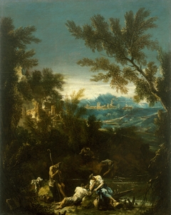 Landscape with Figures by Alessandro Magnasco