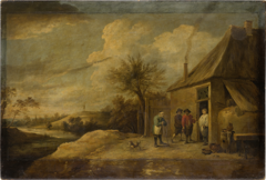 Landscape with Inn at a River by David Teniers the Younger