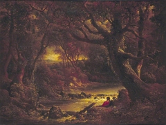 Landscape, with Jacques and the Wounded Stag by Sir George Beaumont