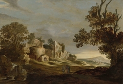 Landscape with Journey to Emmaus by Charles Cornelisz de Hooch