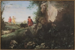 Landscape with Tobias and the Angel by Cornelius van Poelenburgh