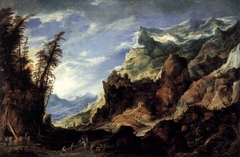 Large Mountain Landscape by Joos de Momper the Younger