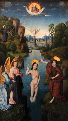 Le baptême du Christ by Monogrammist AH