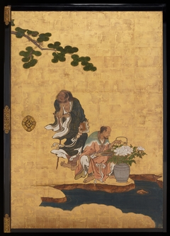 Li Tieguai (left), Han Xiangzi (right) [center right of the set Daoist Immortals]
