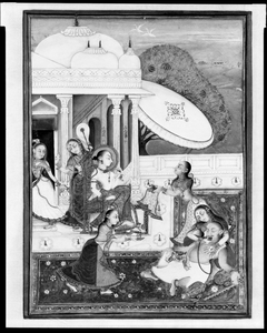 Madhava Swooning before Kamakandala, Folio from a Madhavanala and Kamakandala series by anonymous painter