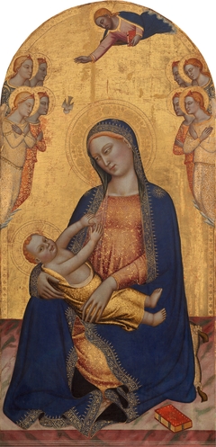 Madonna and Child with God the Father Blessing and Angels by Jacopo di Cione