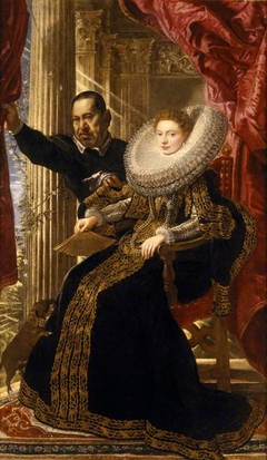 Marchesa Maria Grimaldi, and Her Dwarf by Peter Paul Rubens