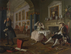 Marriage à-la-mode: 2. The Tête à Tête by William Hogarth