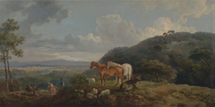 Morning: Landscape with Mares and Sheep by George Barret