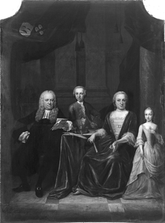 Mr. Jan Graafland (1697-1767) en zijn gezin by Jan Maurits Quinkhard