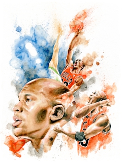NBA - Jordan tribute by Drumond Art