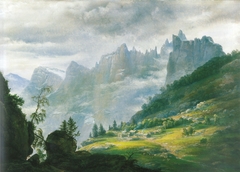 Nordic Landscape with Trolltindene by Johan Christian Dahl