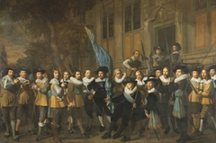 Officers and other Civic Guardsmen of the IV District of Amsterdam, under the Command of Captain Jan Claesz van Vlooswijck and Lieutenant Gerrit Hudde by Nicolaes Eliasz. Pickenoy