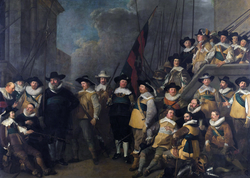 Officers and other guards of district V in Amsterdam led by kaptein Cornelis de Graeff and luitenant Hendrick Lauwrensz