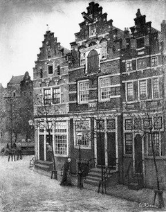 Oude huizen in Amsterdam by Eduard Karsen