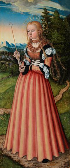 Pfirtscher Altarpiece: Saint Ursula by Lucas Cranach the Elder