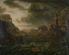 Port de mer by Jean-Baptiste-François Génillion