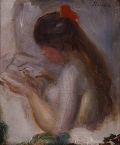 Portait de jeune fille lisant by Auguste Renoir