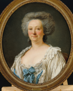 Portrait de femme autrefois identifiée comme Mme Geoffrin by Jean-François Gilles Colson