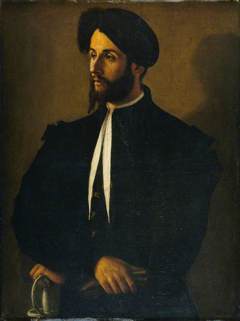 Portrait of a Man in Black by Unknown Artist