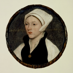 Portrait of a Young Woman with a White Coif by Hans Holbein the Younger