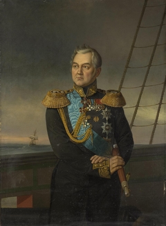 Portrait of Admiral Mikhail Lazarev by Georg von Bothmann