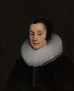 Portrait of Anna Luls (1578-1655). Wife of Diederick Hoeufft