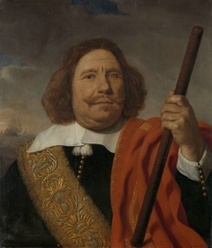 Portrait of Egbert Meeuwsz Cortenaer, Lieutenant-Admiral of the Meuse by Bartholomeus van der Helst