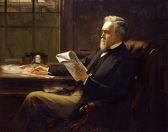 Portrait of George Jacob Holyoake (1817-1906) by William Holyoake