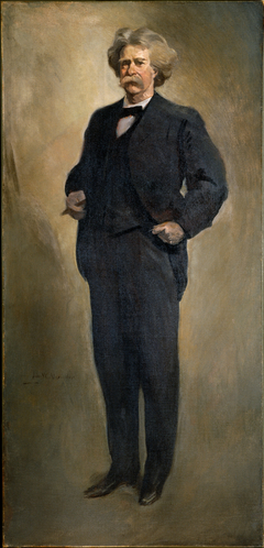 Portrait of  Mark Twain by John White Alexander