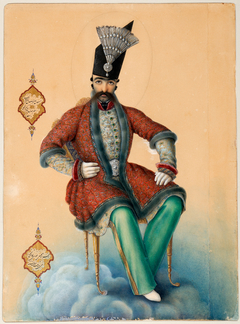 Portrait of Nasir al-Din Shah Qajar by Mirza Abolhassan Khan Ghaffari