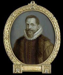 Portrait of Petrus Bertius, Professor at Leiden by Arnoud van Halen