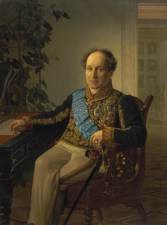 "Portrait of Prince A.N. Golitsyn" ( the fragmented copy of the portrait by K.P. Bryullov)