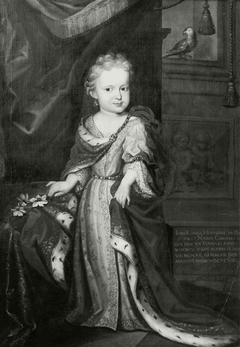 Portrait of Princess Maria Casimira Sobieska (1695-1723) at the age of 3. by FG Köbitz