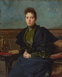 Portrait of Vera Kharitonenko by François Flameng