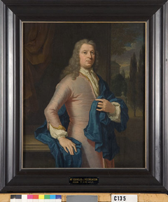 Portret van een man, mogelijk Jean Henri (1689-1730), Graaf van Heemskerck by Thomas van der Wilt