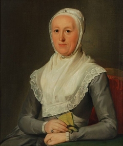 Portret van Eva van der Geer (1724-?) by Taco Scheltema