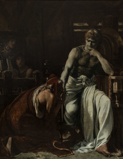 Priam demandant à Achille le corps d'Hector by Théobald Chartran