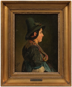 Profile Study of a Woman in Tyrolean Costume