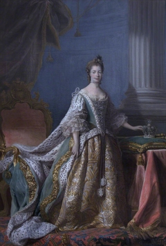 Queen Charlotte (of Mecklenburg-Strelitz) (1744-1818) (after Allan Ramsay) by David Martin