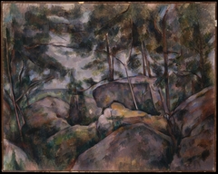 Rocks in the Forest by Paul Cézanne