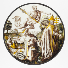Roundel with Vanitas by Anonymous