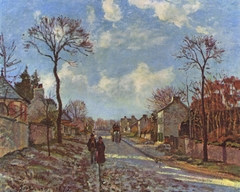 Route de Versailles, Louveciennes by Camille Pissarro
