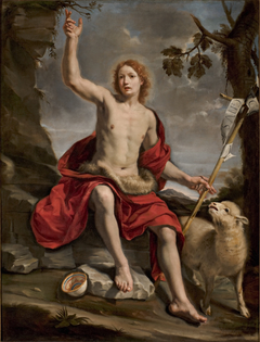 Saint John the Baptist in the wilderness by Cristoforo Savolini