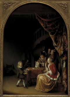 Scene from a Wealthy Dutch Home by Pieter Cornelisz van Slingelandt