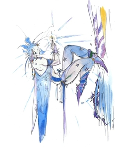 Shiva - Final Fantasy III by Yoshitaka Amano