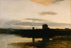 Sir George Reid - Spynie Castle and Loch - ABDAG003950 by George Reid